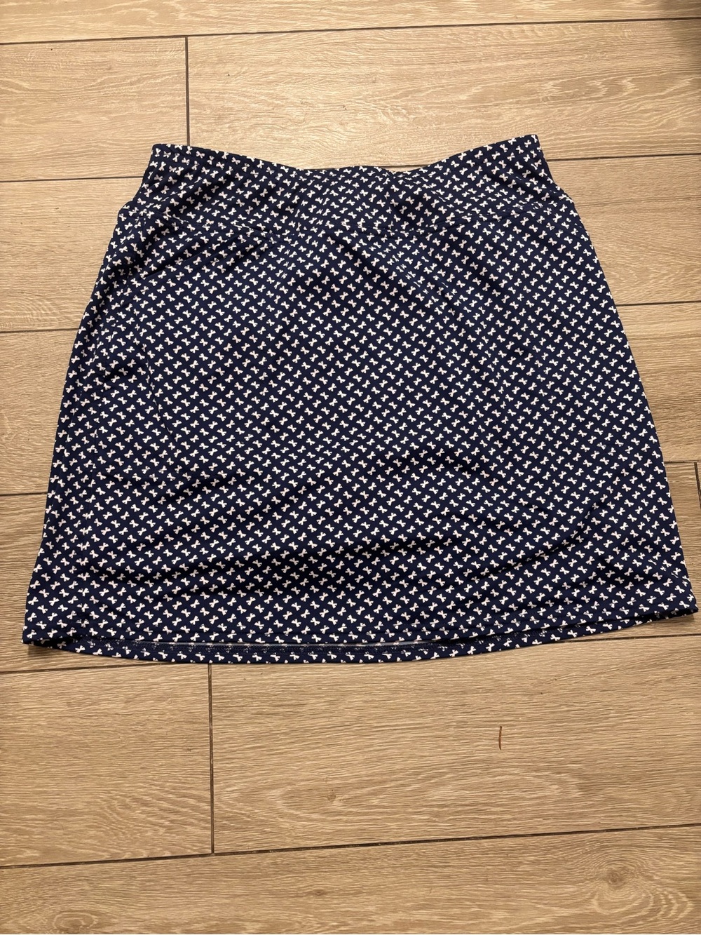 Jofit Navy Blue Golf Skort with Tiny White Bow pattern